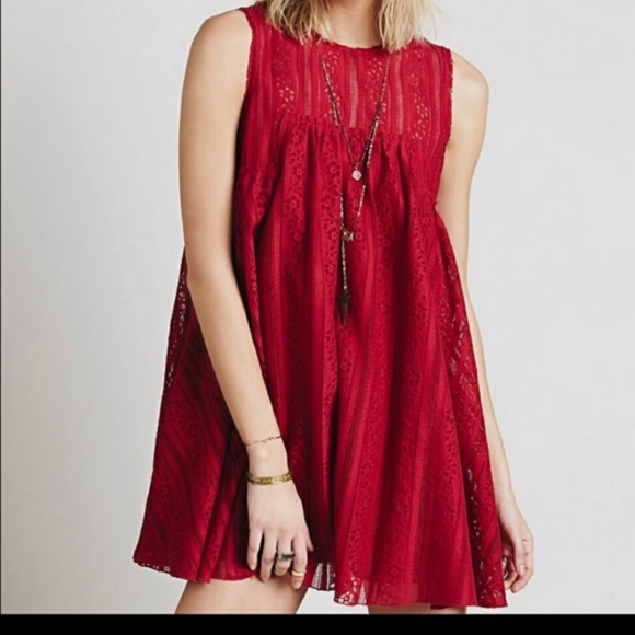 Free People Dresses & Skirts - 💕GUC Free people babydoll lace dress
